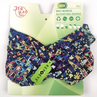 China Promotional Good Quality Recycled Recycled Seamless Bandana Gift OEM Heat Transfer Bandana Environmental Protection Repreve Face for sale