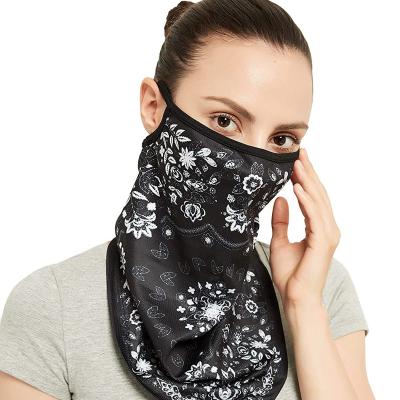 China 2021 Elasticity Adjustable Breathable Wholesale Mascara Face Covering Half Face Scarf Earloops Bandana Bufanda Militares for sale