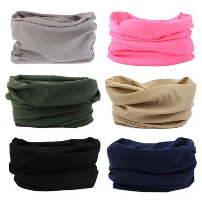 China Promotional gift promotion 6 pieces per tube set multifunctional seamless single head wraps sun protection headbands scarf bandana for sale