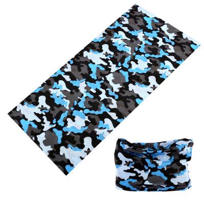 China Promotion Multifunctional Used Fashionable Seamless Tube Printed Logo Polyester Camo Bandana for sale