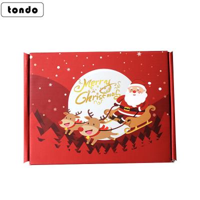 China Gift & Craft Tondo Customized Wholesale Festival Christmas Gift Paper Box For Gift Packing for sale