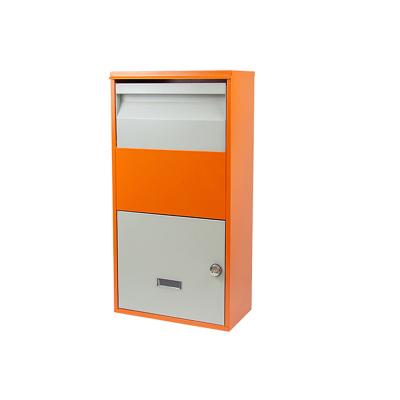 China Wall Mounted Outdoor Residential Locking Parcel Box Mail Letter Box Mail Metal Mail Box Wall Mounted Mailbox for sale