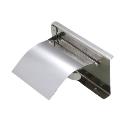 China Water Proof Luxury Sheet Metal Fabrication Stainless Steel Hanging Toilet Paper Holder With Shelf Roll Paper Holder for sale