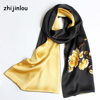 China Gift Zhijinlou New Design Embroidery Silk Scarves For Gift for sale