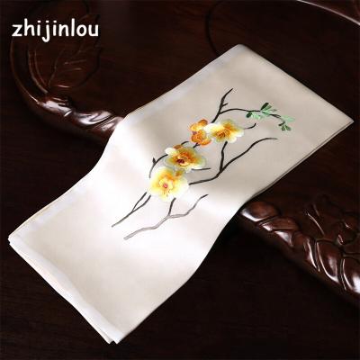 China Zhijinlou 2022 Best Selling Custom Made Silk Satin Silk Long Neck Scarf For Party for sale