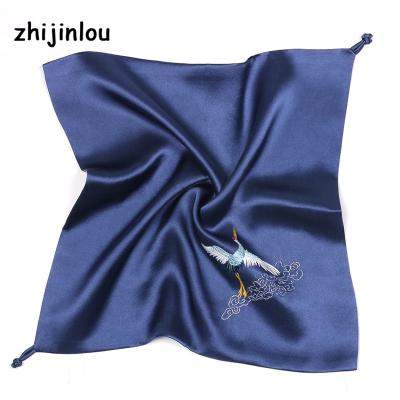 China 16MM Zhijinlou Square Silk Scarf For Women for sale