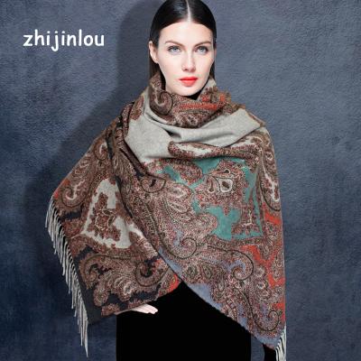 China Zhijinlou Fashionable Long Cashmere Scarves For Women for sale