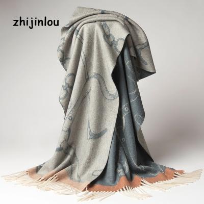 China Zhijinlou Fashionable Long Cashmere Scarves For Women for sale