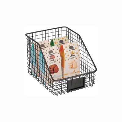 China Sustainable Home Kitchen Bathroom Storage Organizer Bin Basket for Cabinet, Cupboard, or Pantry Shelves for sale