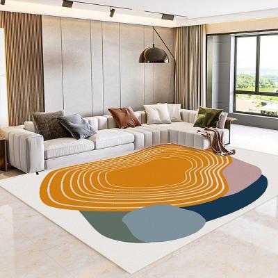 China KAILI Modern Style Digital Printed Large Machine Washable Colorful Living Room Rugs And Blankets for sale