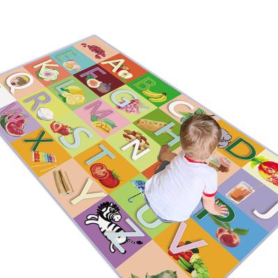 China KAILI Amazon Wholesale Indoor Home Home Washable Decor Kid Rug Palymat Non-Slip Rug Foldable and Washable for sale