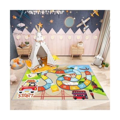 China Stain Resistant Eco-Friendly Soft Plush Mats High Quality Leavanny 3m Microfiber Play Mat Area Rug For Living Room Kid Blanket for sale