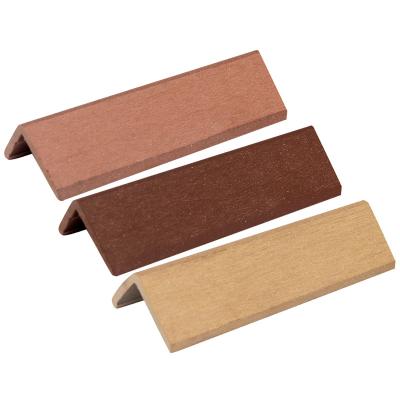 China 40x45 Decorative Strip WPC Flooring L Shaped Edge Wood Plastic Modern Outdoor Decorative Strip Ledge Line 40x45 for sale