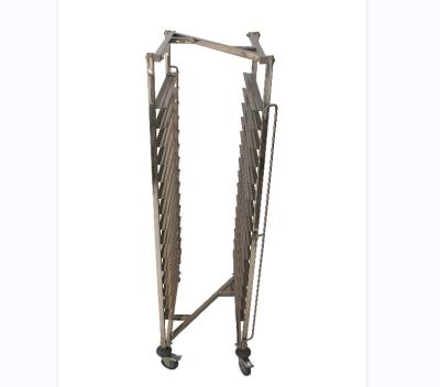 China Hotel Stainless Steel Bakery Racks (Z SHAPE) Baking Tray Trolley Pan Bakery Rack Cooling Trolley 60*40cm for sale