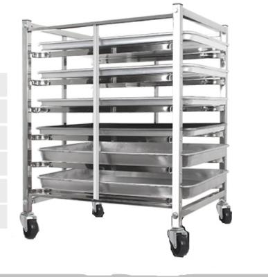 China Hotel Bakery Rack Trolley Pizza Cake Trolley Bakery Cooling Bread Making Tray Trolley Pan Shop Baking Trolley 60*40cm for Bakeries for sale