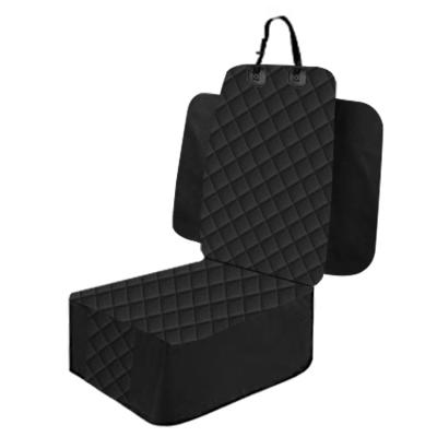 China Suitable Travel Most Vehicles Front Seat Polyester Car Leading Waterproof Pet Seat Cover for sale