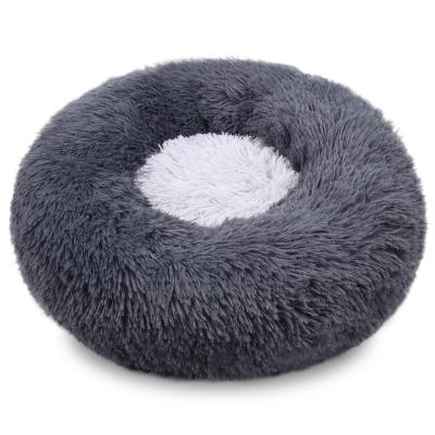 China Hot Selling Sustainable Removable Round Pet Bed Luxury Memory Foam Cat Dog Beds Non Slip Dog Beds for sale