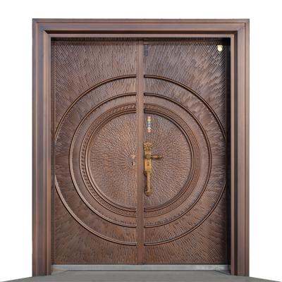 China Customized villa anti-theft base track entrance swing villa exterior door villa house gates for sale