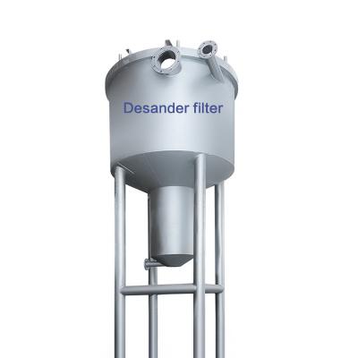 China Swirl Filter Cone Desander Sand Water Separator Stainless Steel Desander Tank for sale