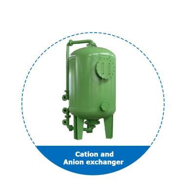 China Mixed Ion Exchanger Canal-Ion Mixed Bed Exchange Tank Carbon Steel Lined With Glue Filter Water Purification Equipment for sale