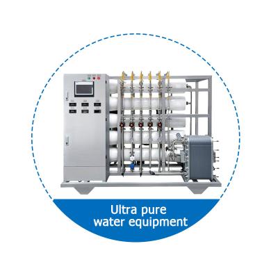 China Farmaceutische uitrusting voor ultrazuiver water Twee-stappen omgekeerde osmose-apparatuur Cosmetica Ultrazuiver water machine Te koop