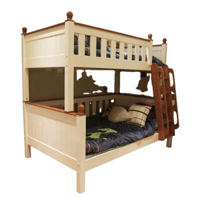 China Hot Selling Reasonable Price Wooden Kids Bedroom Furniture Modern Bunk Bed Set 1 Modern With Desk And Attractive Wardrobe for sale