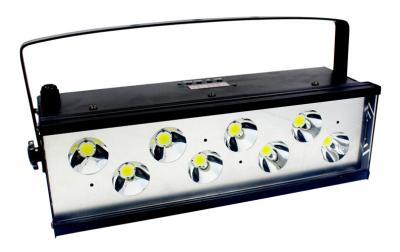 中国 調節可能な6500~7200K 8x25w DMX LEDのストロボ ライトDjのディスコ0~20/Sの速度 販売のため