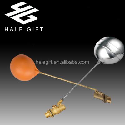 China General brass float ball valve with plastic ball, water tank brass float ball valve, float valve for sale