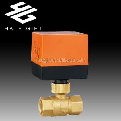 China General DN25 Motorized Electric Actuator Motorized Brass Ball Valve for sale