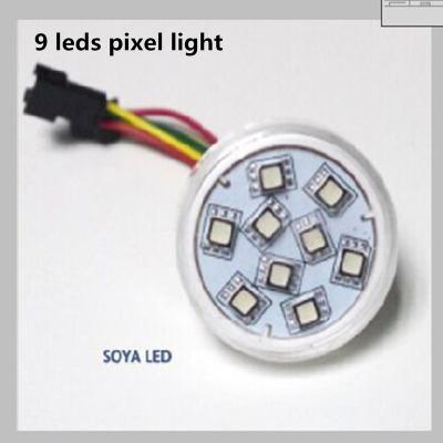 China PVC 45mm Pixel 9leds Light UCS1904 Fun Led Light for sale