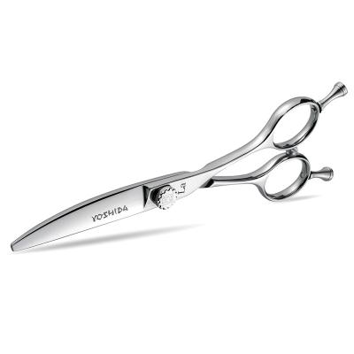 China Hair Scissors Shell Blades Pointed Curved Hair Shears Classic Symmetrical Design La-60 Barber Scissors for sale