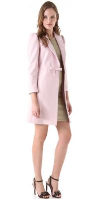 China Elegant Winter Pink Warm wool blend Coats juniors Garment Eco Friendly for sale