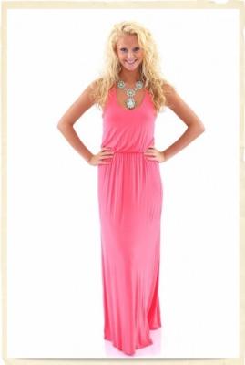 China Lightweight Pastel Colored Summer Womens Maxi Dresses Eco Friendly for sale