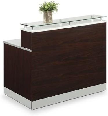 China Decorative Hot Selling Wooden Executive Customize Front Desk Counter Lounge Bar Front Desk for sale