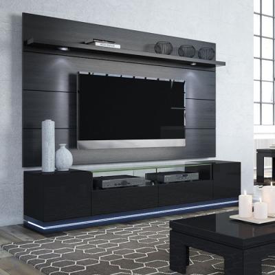 China Expandable Modern LCD TV Stand With TV Background Wall for sale