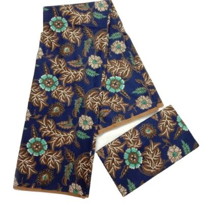 China Hot selling cheap local asia pacific islands indonesia singapore thailand apron batik sarongs of cotton textile fabric in 2021 dyed calico for sale