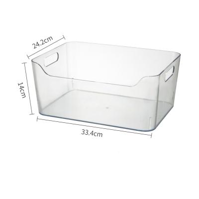 China Other Portable Transparent Vegetable Refrigerator Crisper Drawer Storage Box Kitchen Storage Frozen Food Finishing Box for sale