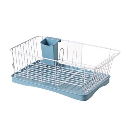 China Single-Layer Draining Dish Rack Large Capacity Kitchen Iron Rack Cutlery Bowl Viable Multi-Function Storage Chopsticks for sale