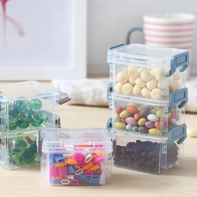 China Low Price Best Quality Wholesale Aseptic Mini Box Set Of Clear Plastic 3 Quality Mini Storage Box For Sundries for sale