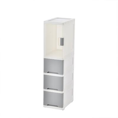 China Modern Home Type Storage Cabinet Living Room Kitchen Drawer Storage Cabinet Minimalist Hot Selling Plastic Slot Cabinet for sale