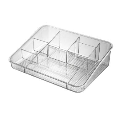 China Modern Household Storage Box Customized Daily Supplies Organizing Transparent Cosmetics Storage Box Drawing Sample Processing for sale