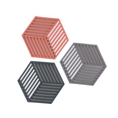 China Coaster Honeycomb Heat Proof Mat Potholder Table Mat Cup Mat Dining Table CushionTPRCircle Viable Geometric Cushion for sale