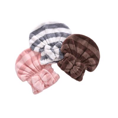 China 2021 Viable Hot Selling Factory Direct Sales Fleece Shower Hats Women Custom Coral Baby Shower Hats Baby Shower Hat for sale