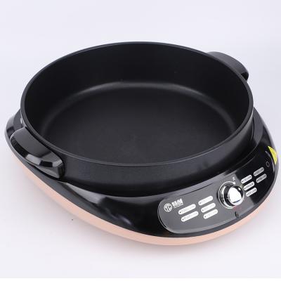 China Household Hot Sale Multifunctional Food Stainless Steel Frying Cooking Nonstick Electric Pan for sale