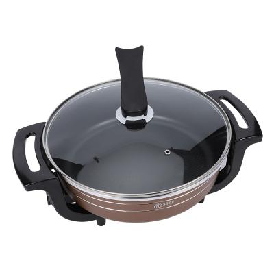 China Single hot multi-functional electric flat frying pan hot sale household design electric cooking pot frying pan for sale