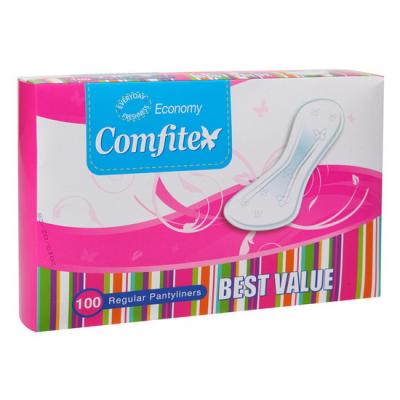 China Super Absorbent 160mm Carefree Woman Disposable Cotton Panty Liners With Negative Ion For Women for sale