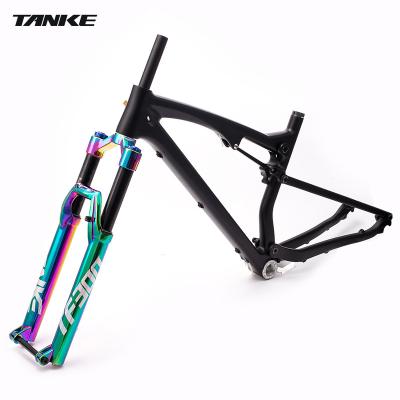 China Aluminum Alloy Front Suspension Fork Air Damping Mountain Bikes High Strength Fork TANKE Mountain Bikes 26 27.5 29 Inch Bicycle Fork for sale