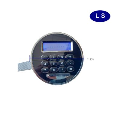 China Zinc Alloy Round Electronic Filing Box Cabinet Lock Keypad Panel Lock Electronic LCD Display for sale