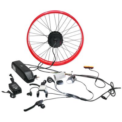 China 48v 500w brushless diy fat hub-motor electric bike kit with 10AH 26