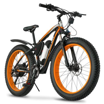 China Aluminum alloy 48V 26 inch motor 1000W 750W 500W road ebike mountain fat tire e bike for snow road for sale